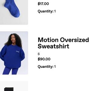 Adanola EUC Motion Oversized Sweatshirt SZ Small